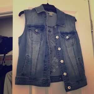 Jean jacket vest